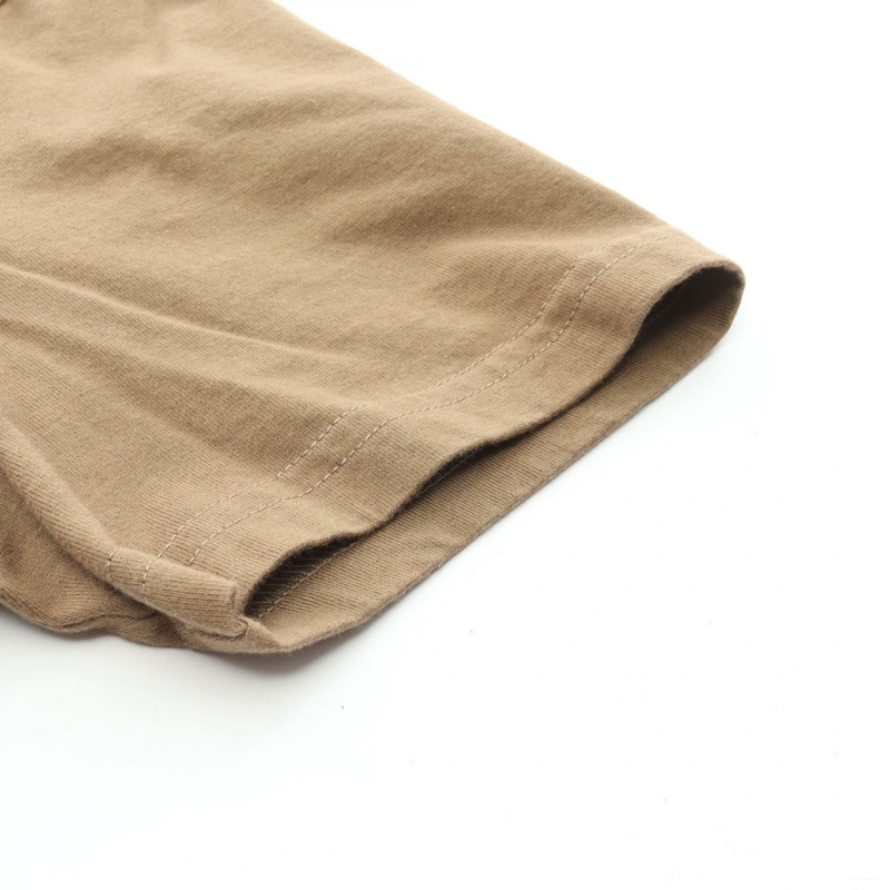 Christian Dior CD 標誌刺繡T卹 013J600A0677 純棉 棕色 #XS 男款-5