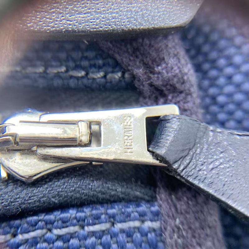 Hermes 愛馬仕 herbag39 海軍藍 B刻 單肩手提包-4