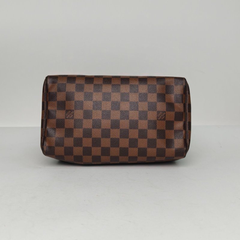 LOUIS VUITTON Sp25無肩帶棕色棋盤格PVC2014肩背包-4