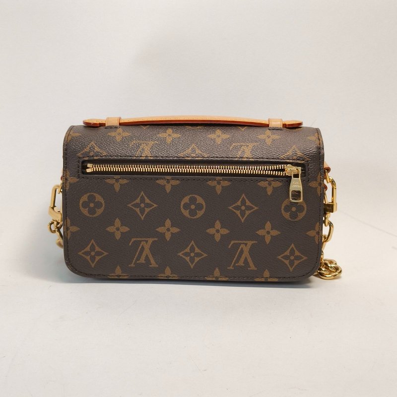 LOUIS VUITTON MetisPochetteEastWest橫版郵差包老花PVC金扣晶片肩背包-2