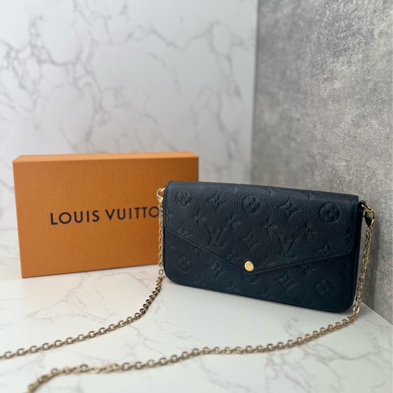 💗香緹國際精品💗 LV 黑壓三合一鏈條包-1