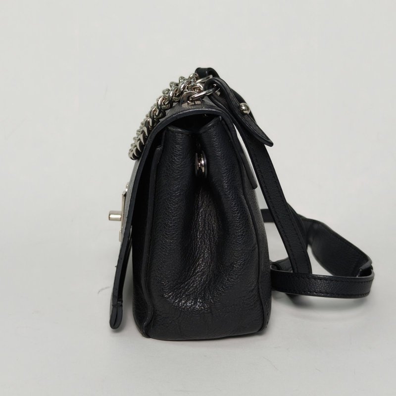 LOUIS VUITTON LockmeIIBB22黑色牛皮銀扣2016肩背包-3