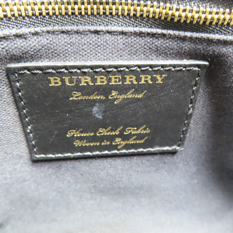 棕色 牛皮 經典格紋 兩用包 【BURBERRY 巴寶莉】-8