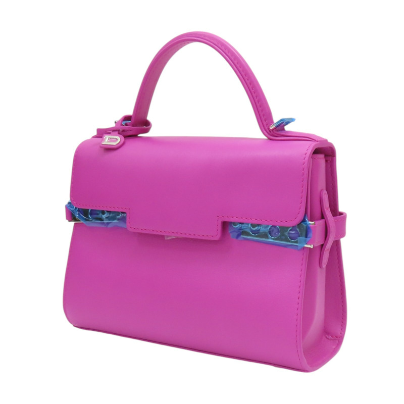 粉紅色 牛皮 Delvaux Tempete PM 肩背包【Delvaux 德爾沃】-2