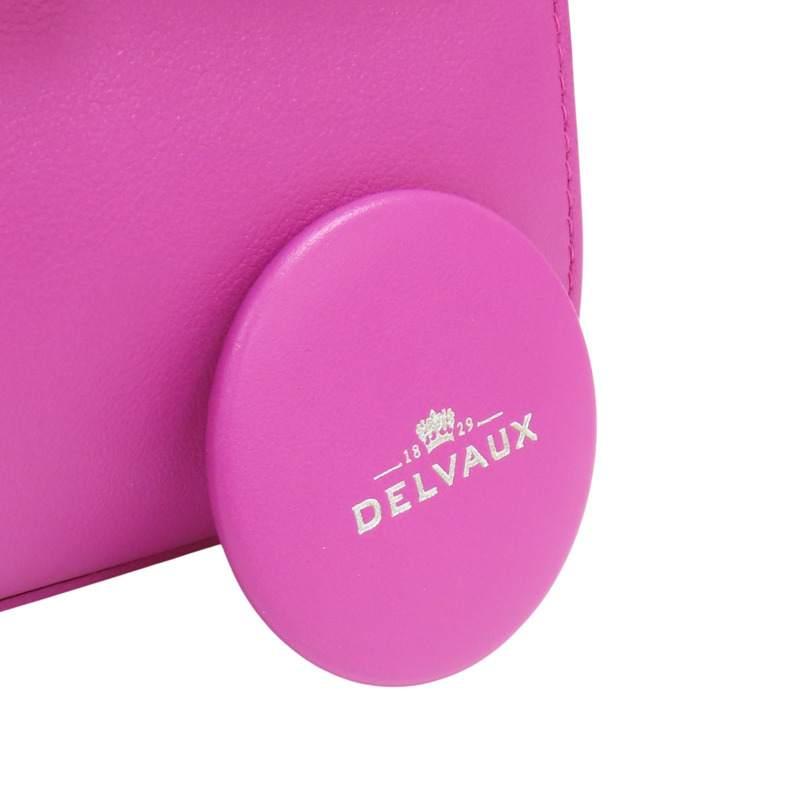 粉紅色 牛皮 Delvaux Tempete PM 肩背包【Delvaux 德爾沃】-9