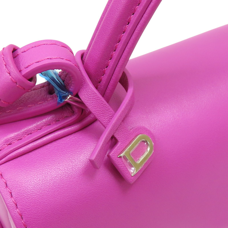 粉紅色 牛皮 Delvaux Tempete PM 肩背包【Delvaux 德爾沃】-10