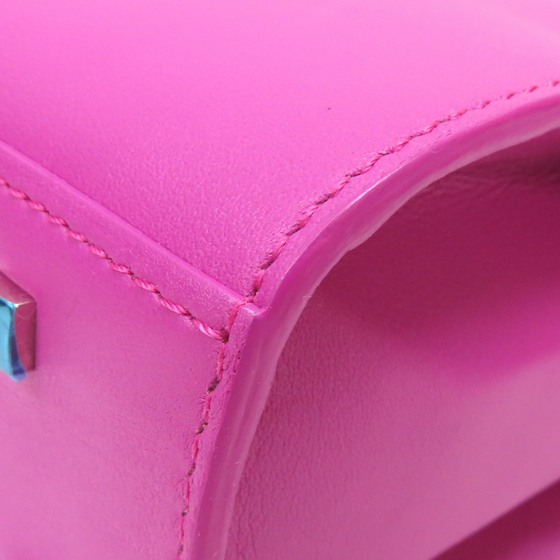 粉紅色 牛皮 Delvaux Tempete PM 肩背包【Delvaux 德爾沃】-15