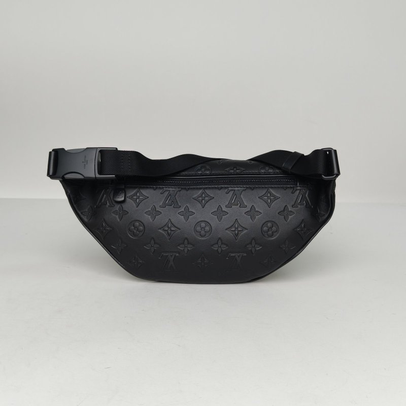 LOUIS VUITTON 黑色牛皮晶片DISCOVERY小號腰包肩背包-2