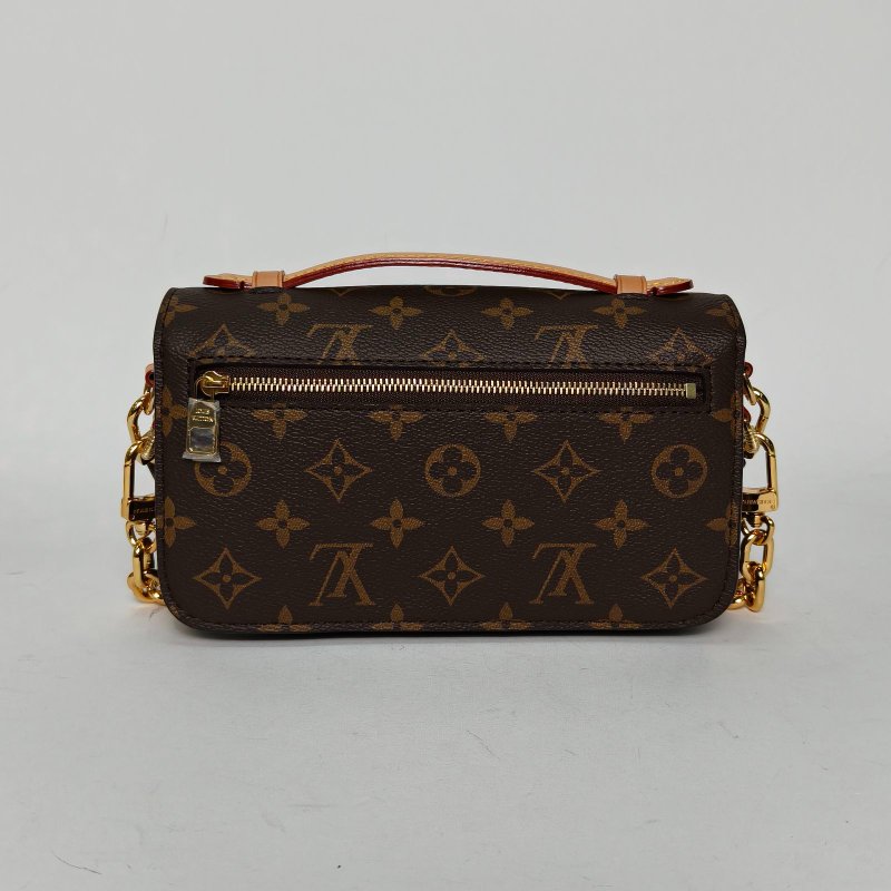 LOUIS VUITTON MetisPochetteEastWest橫版郵差包老花PVC金扣晶片肩背包-2