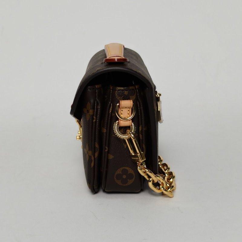 LOUIS VUITTON MetisPochetteEastWest橫版郵差包老花PVC金扣晶片肩背包-3