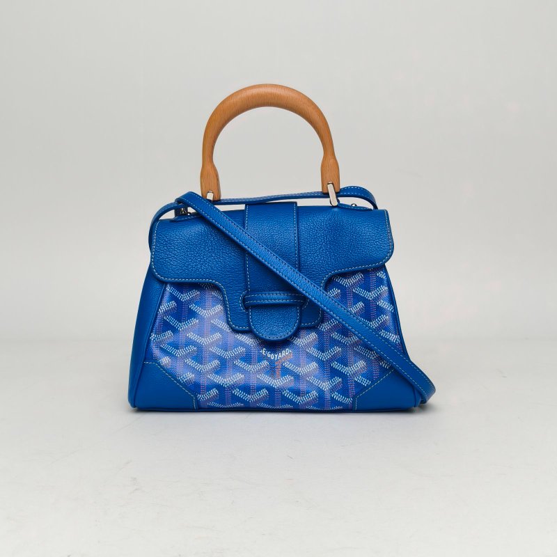 GOYARD SAIGON西貢Mini20藍色PVC肩背包-0