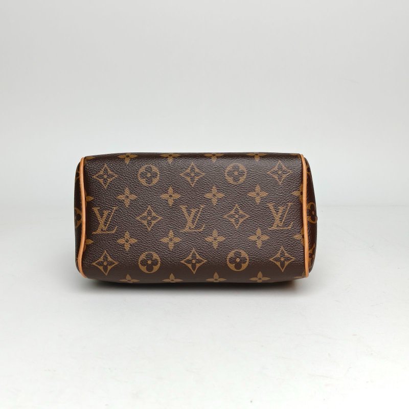 LOUIS VUITTON Sp20可拆卸黑白寬肩帶老花PVC晶片肩背包-4