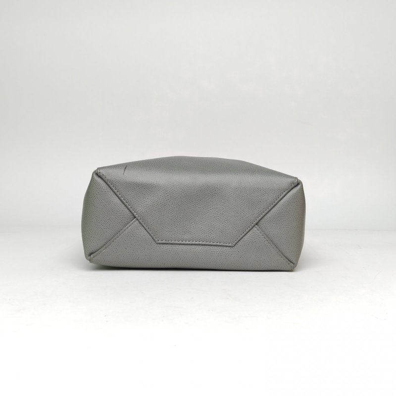 CELINE CABAS水桶包小號拼色牛皮銀扣肩背包-4