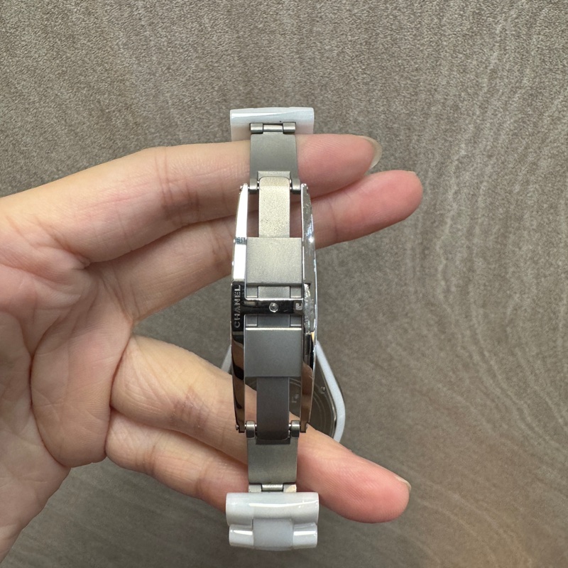 CHANEL白色陶瓷雙鑽圈 38mm機械腕錶J12 H0969-9