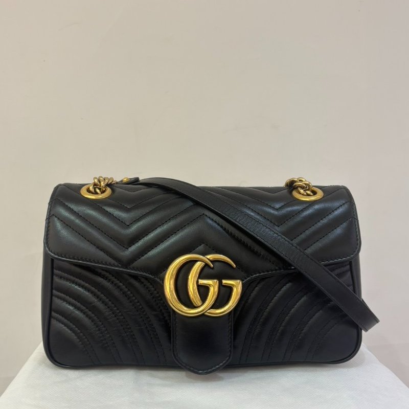 GUCCI Marmont 掀蓋斜背包26cm-0