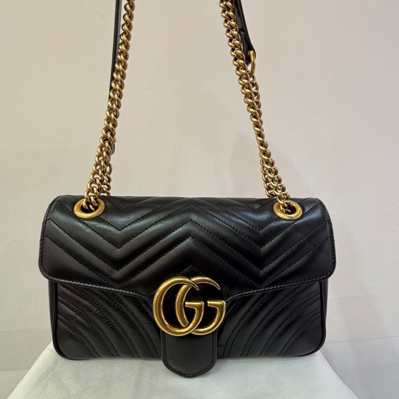 GUCCI Marmont 掀蓋斜背包26cm-2