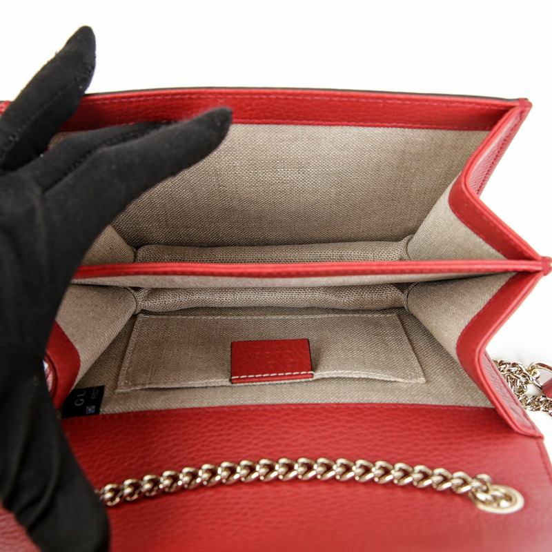 GUCCI 互扣鏈條單肩斜背包 510304-8