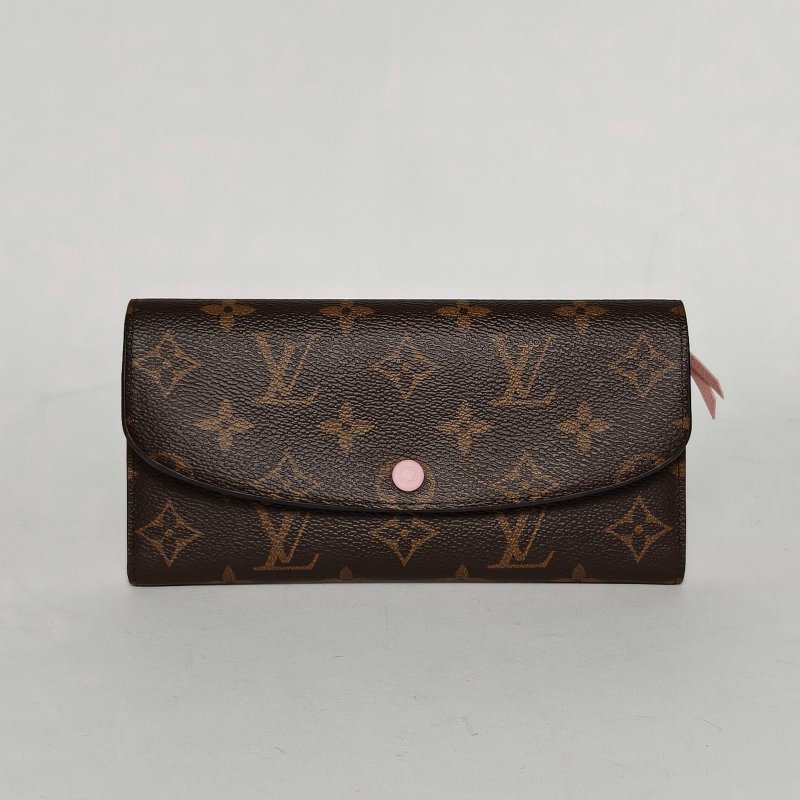 LOUIS VUITTON Emilie豆子錢夾老花PVC2016肩背包-0