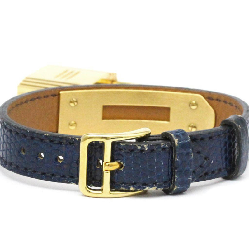 愛馬仕 Kelly 女士腕錶，鍍金皮革錶帶，石英機芯-4