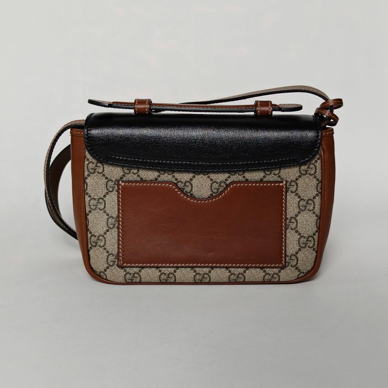 GUCCI 老花PVC金扣新款padlock拼色斜挎包21肩背包-2