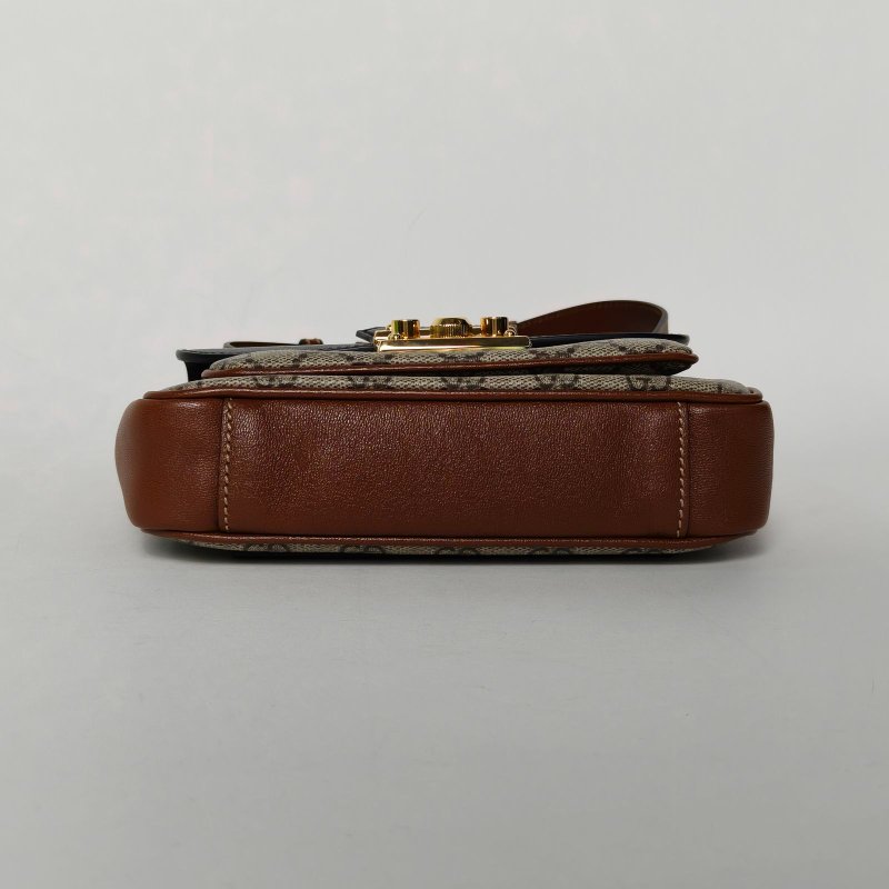 GUCCI 老花PVC金扣新款padlock拼色斜挎包21肩背包-4