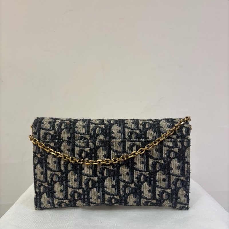 DIOR Saddle 藍緹花WOC MINI-1