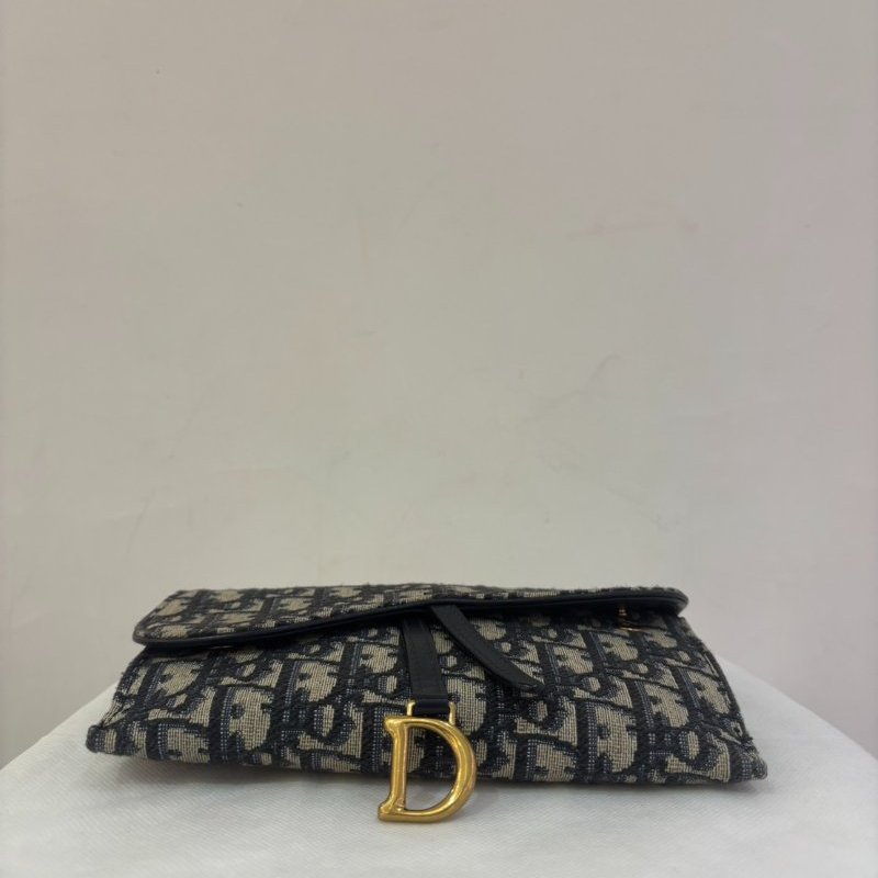 DIOR Saddle 藍緹花WOC MINI-2
