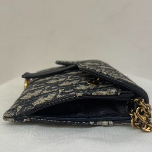 DIOR Saddle 藍緹花WOC MINI-3