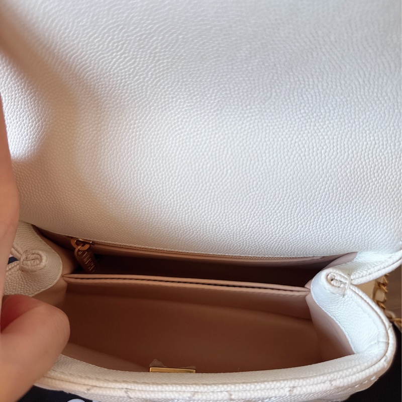 香奈兒mini coco handle 白金-2