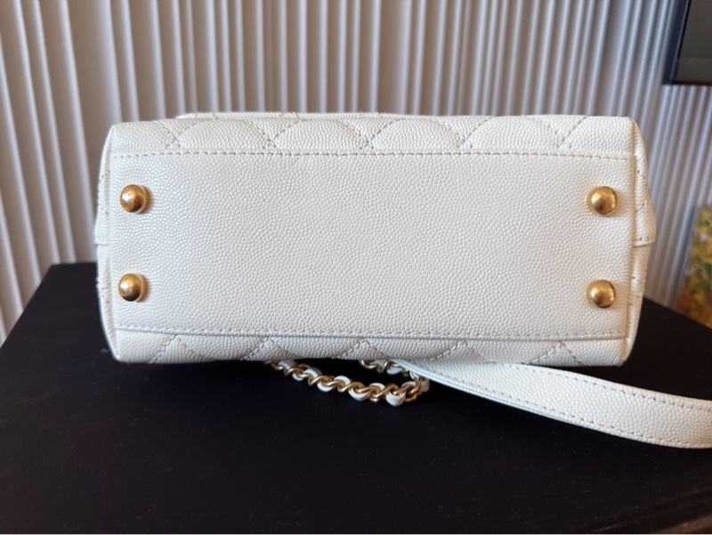香奈兒mini coco handle 白金-3
