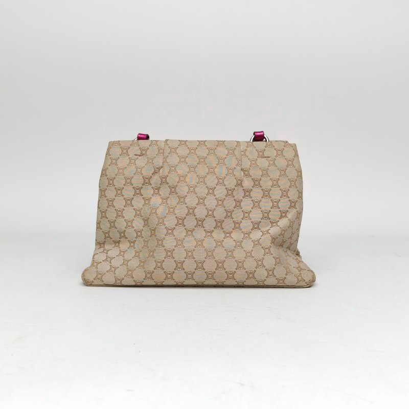 CELINE 老花帆布中古斜跨包肩背包-2