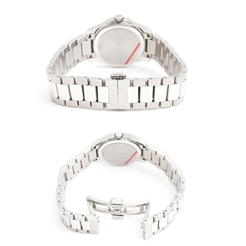 Gucci 女士 G-Timeless 電池驅動腕錶，鮭魚粉紅色錶盤，不鏽鋼錶殼，YA126540-2