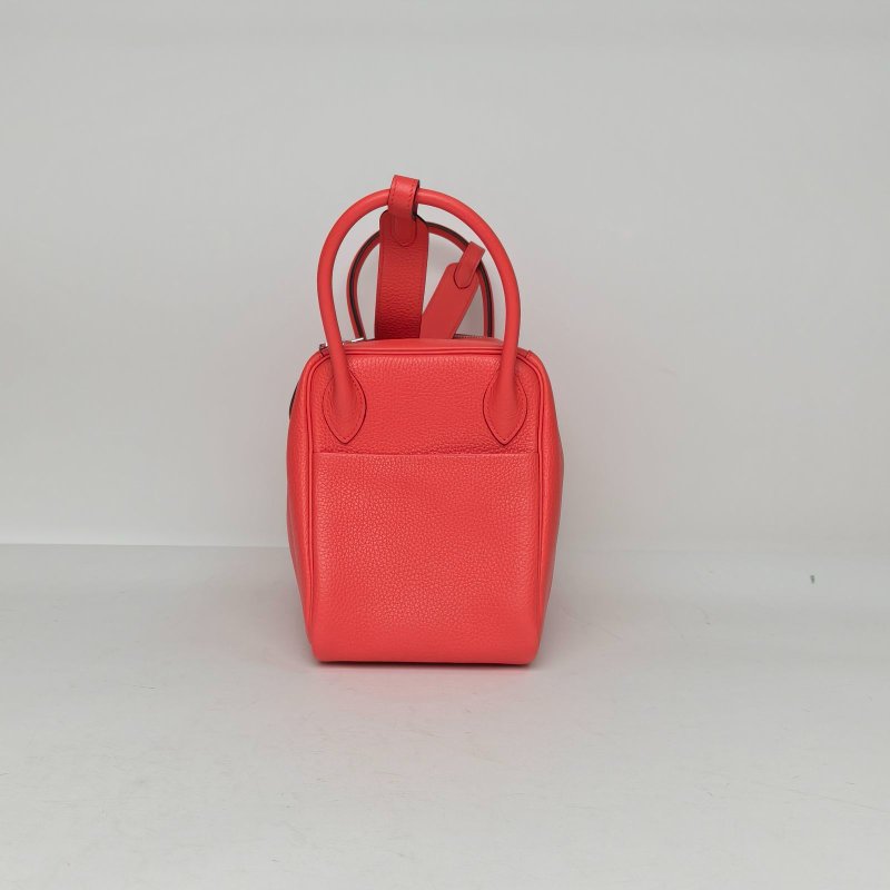HERMES Lindy30T5齋普爾粉TC皮C刻銀扣肩背包-1