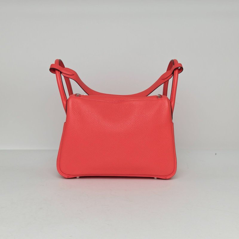 HERMES Lindy30T5齋普爾粉TC皮C刻銀扣肩背包-2