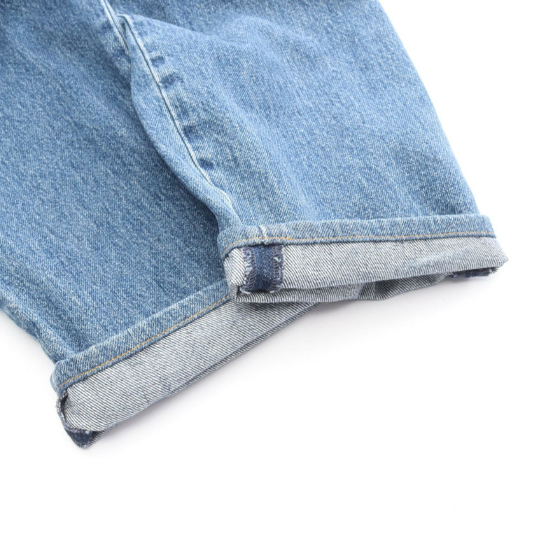 香奈兒 COCO 標誌連結牛仔褲，棉質，藍色，二手，女款 #38 CC-7