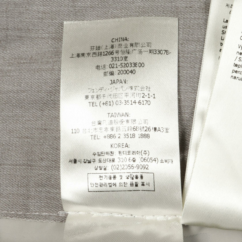 FENDI MARC JACOBS Zucca 男士尼龍灰色長褲，二手，男士 #46-6