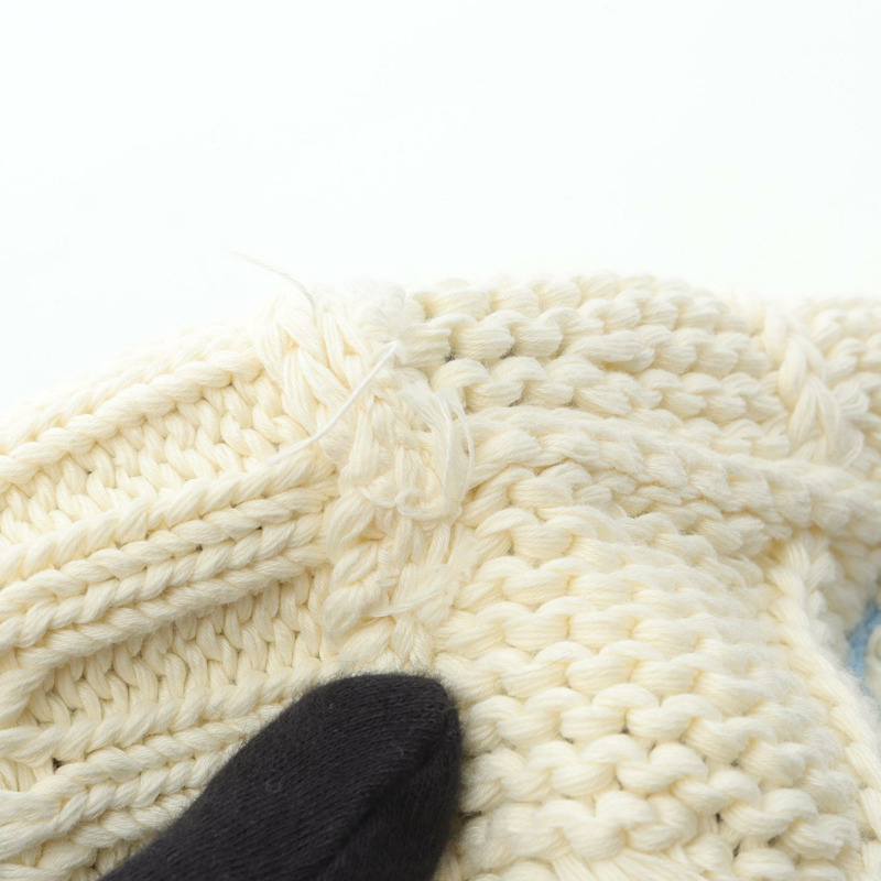 PRADA針織背心無袖上衣 P29837 棉 白色 藍色 二手 #38-6