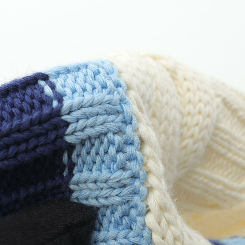 PRADA針織背心無袖上衣 P29837 棉 白色 藍色 二手 #38-7