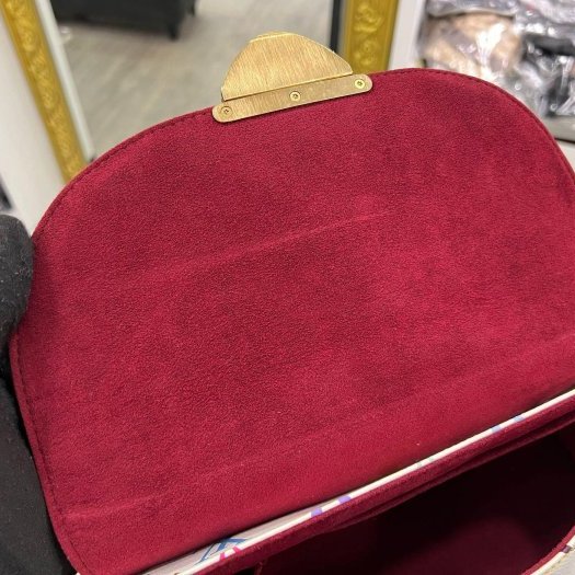 東區正精品㊣LV M40203 Beverly MM Multicolore 白彩金釦式肩背包手提肩背鏈包 RZ5973-2