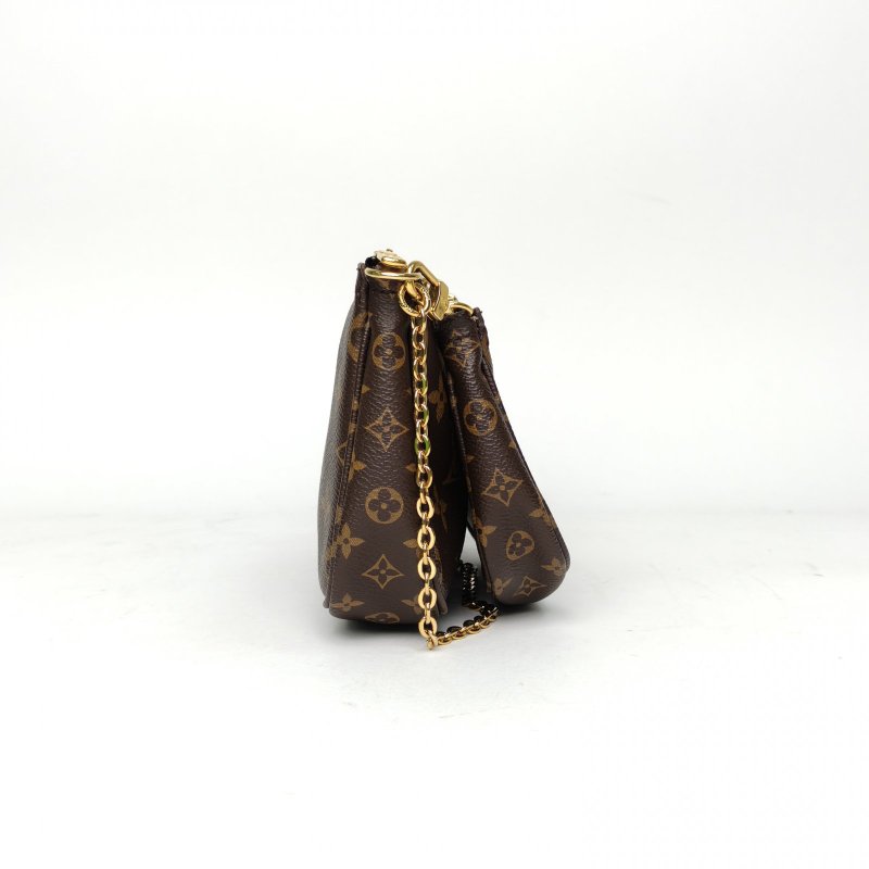 LOUIS VUITTON MultiPochetteAccessoires五合一綠肩帶老花PVC2020肩背包-3