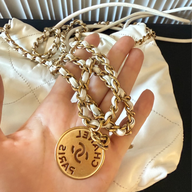 香奈兒 mini 22bag 白金-4