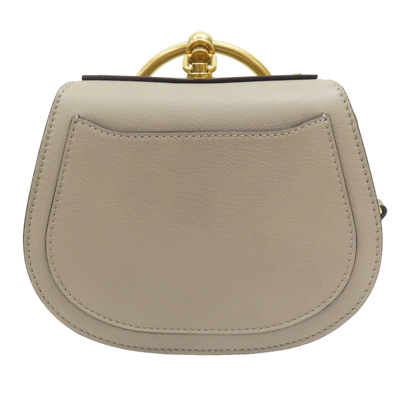 灰色 牛皮 Nile 肩背包【Chloe 克羅伊】-1