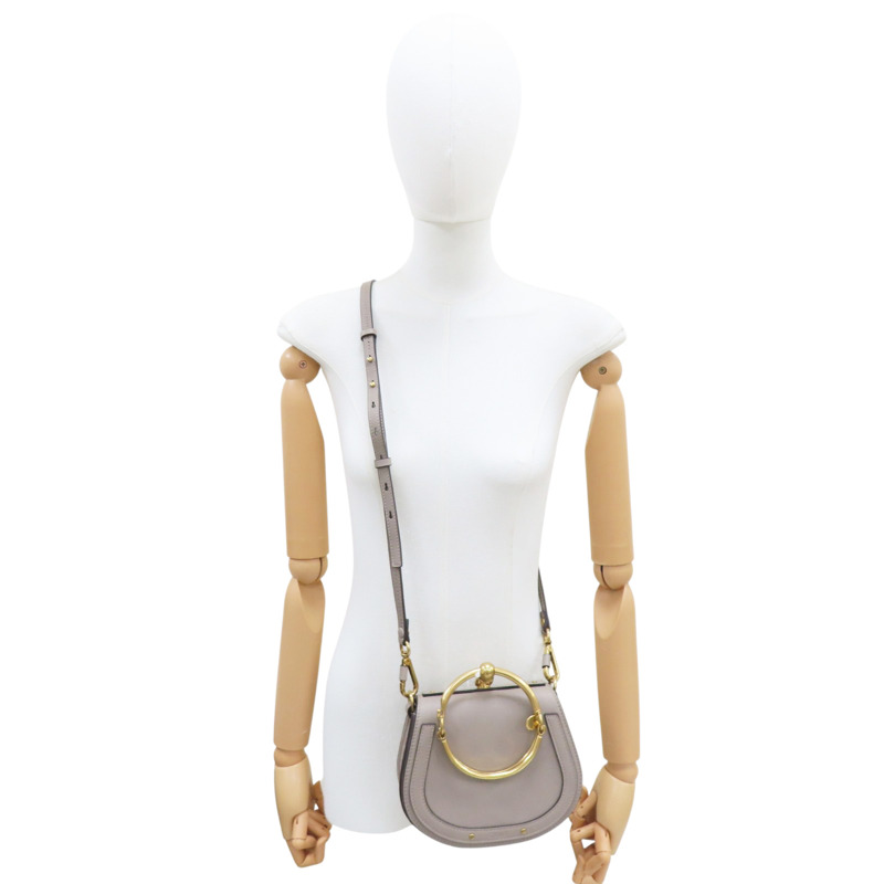 灰色 牛皮 Nile 肩背包【Chloe 克羅伊】-7