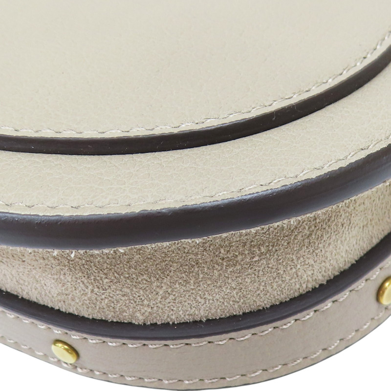 灰色 牛皮 Nile 肩背包【Chloe 克羅伊】-11