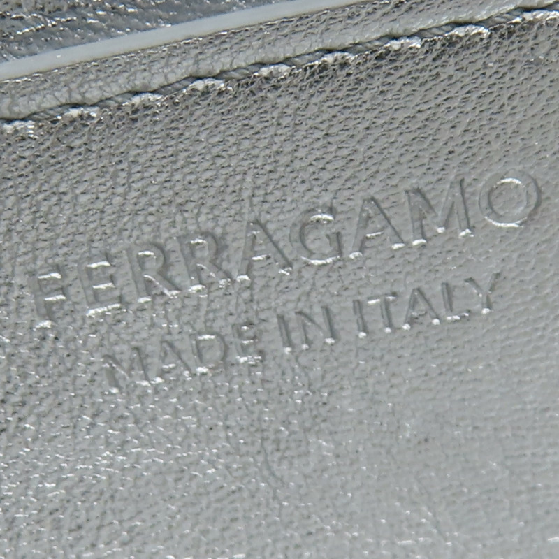 銀色漆皮 兩用包【Salvatore Ferragamo 菲拉格慕】-6