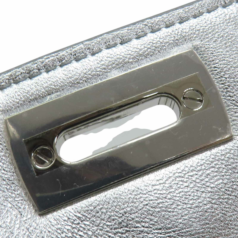 銀色漆皮 兩用包【Salvatore Ferragamo 菲拉格慕】-13