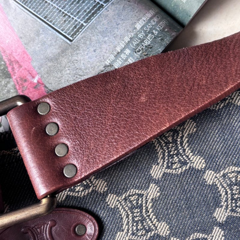 ::Celine:: 經典凱旋門 花紋單寧彎月包 斜背包 肩背包 hobo Pre-Owned 2010 Macadam Denim Crossbody-41