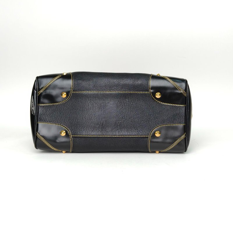 LOUIS VUITTON 黑色山羊皮2009中古蘇哈裏手提包肩背包-4