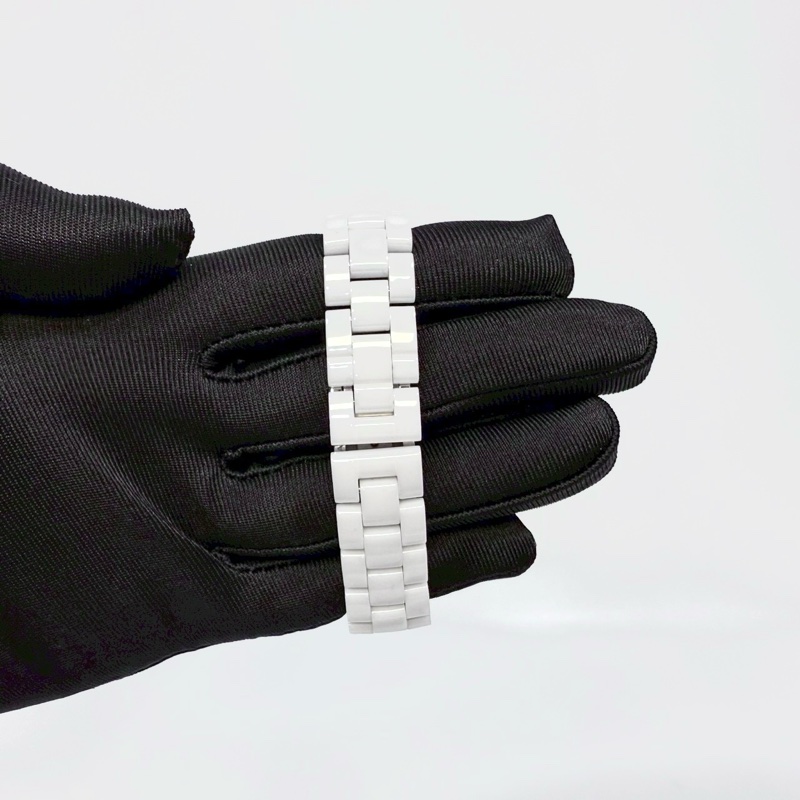 CHANEL 白陶瓷雙層數字J12 33MM H4861-6