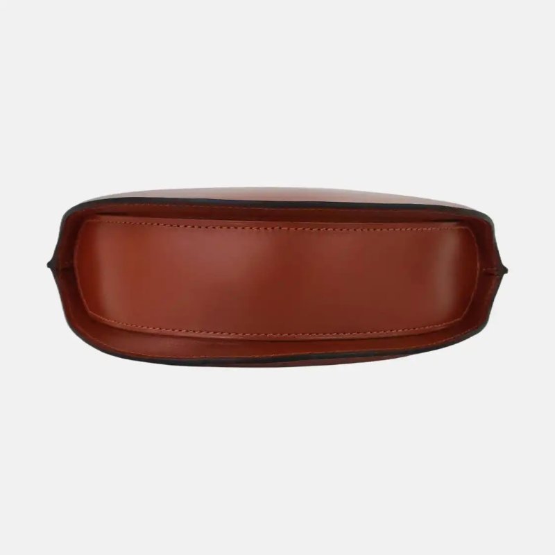 HERMES Baton De Craie 古銅色BOX皮單肩包斜挎包 銀色五金 X刻-2